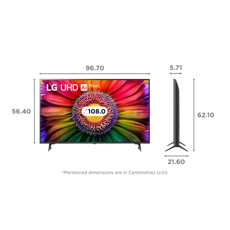 LG LED 108 cm (43 inch) 4K Ultra HD Smart TV (Model: 43UR8050)