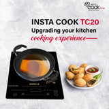 HAVELLS Insta Cook TC20 2000W Single Induction Cooktop with 9 Preset Menus