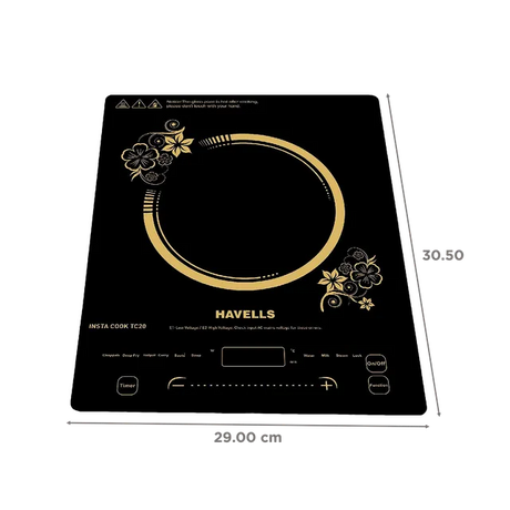 HAVELLS Insta Cook TC20 2000W Single Induction Cooktop with 9 Preset Menus