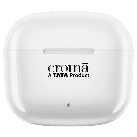 Croma IN 101 TWS Earbuds with Passive Noise Cancellation (IPX4 Water Resistant, 28 Hours Playback White)