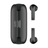 Croma Sliding TWS Earbuds with Passive Noise Cancellation (IPX4 Waterproof, 30 Hours Playback Time, Black)