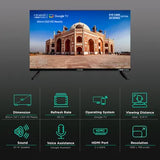 Croma 80 cm (32 inch) HD Ready LED Smart Google TV with A Plus Grade Panel