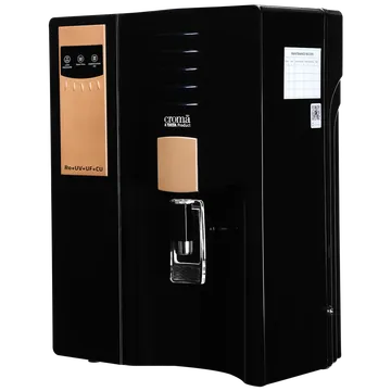 Croma 7.5L RO + UV + UF Water Purifier with Advanced Copper Technology (Black)