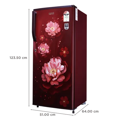 Croma 205 Litres 3 Star Direct Cool Single Door Refrigerator with Inverter Technology (Model: CRLR206DID250503)