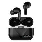 pTron Basspods P181 TWS Earbuds with Passive Noise Cancellation (IPX4 Water Resistant, 32 Hours Playtime, Black)