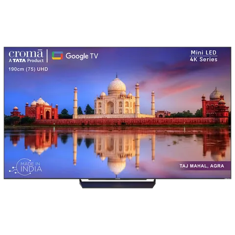 Croma 190 cm (75 inch) 4K Ultra HD Mini LED Google TV with Dolby Vision IQ and Dolby Atmos