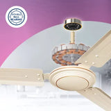 Crompton Surebreeze Hill Briz 1 Star 1200mm 3 Blade Copper Motor Ceiling Fan (High Velocity, Ivory)