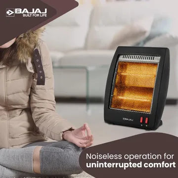 BAJAJ RHX-2 800W Halogen Room Heater with Noiseless Operation (Neat Clean Operation