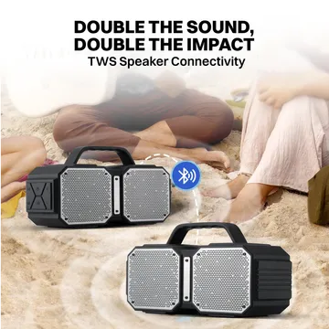 Croma 30W Portable Bluetooth Speaker (IPX4 Water Resistant, 20 Hours Playtime, )