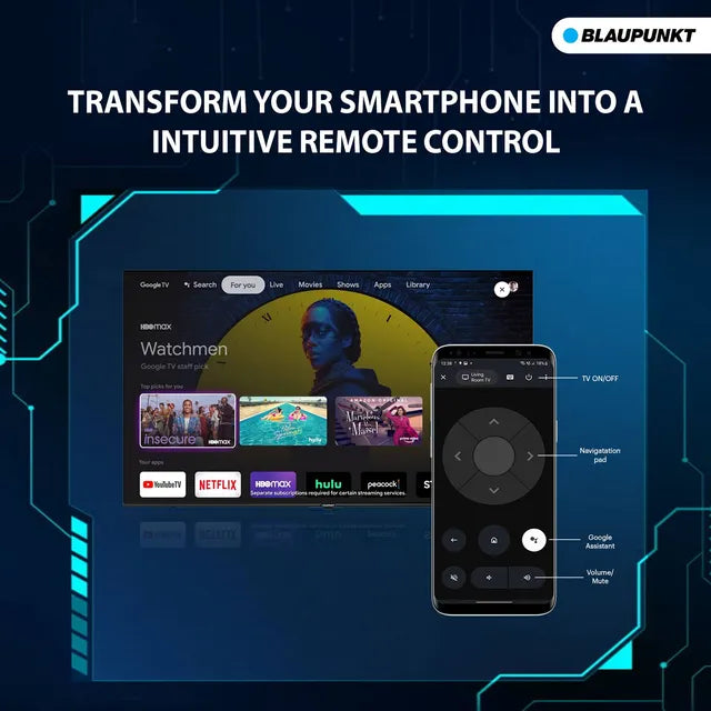 BLAUPUNKT CyberSound G2 139 cm (55 inch) LED 4K Ultra HD Google TV with Dolby Vision and Dolby Atmos