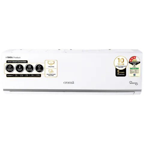 Croma 1 Ton 3 Star Inverter Split AC (Model: CRLA012IND283256)