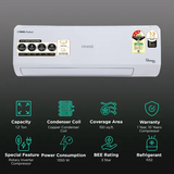 Croma 1.2 Ton 3 Star Inverter Split AC (Model: CRLA014IND170267)