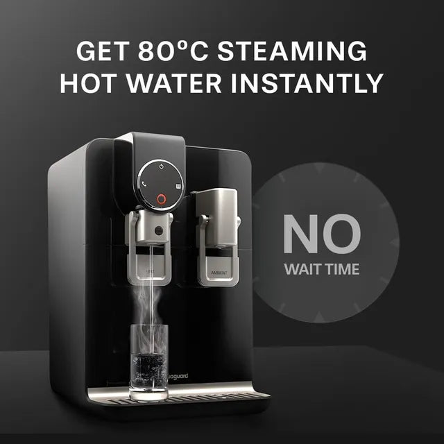 Aquaguard Blaze Insta 5.6L RO + UV + TA Hot & Ambient Water Purifier with Active Copper Technology (Black)