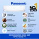 Panasonic EU 7 in 1 Convertible 1 Ton 3 Star Inverter Split AC with 2 Way Air Swing (2024 Model, Copper Condenser, CS/CU-EU12AKY3F)