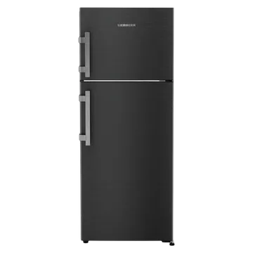 Liebherr Pure 245 Litres 2 Star Frost Free Double Door Refrigerator with Central Power Cooling (TCLbsB 2411, Black Steel)