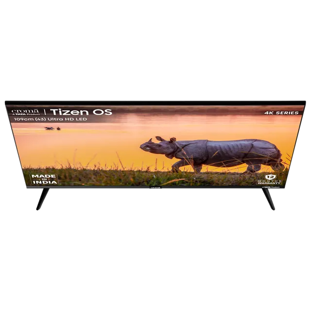 Croma 109 cm (43 inch) 4K Ultra HD LED Tizen TV with Bezel Less Display