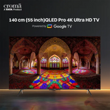 Croma 140 cm (55 inch) QLED 4K Ultra HD Google TV with Dolby Audio