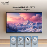 Croma 102 cm (40 inch) Full HD LED Smart Google TV with Dolby Audio