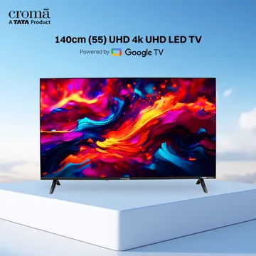 Croma 140 cm (55 inch) 4K Ultra HD LED Google TV with Dolby Audio