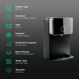 Native by UC M2 RO + UV + UF + MTDS Water Purifier (Black)