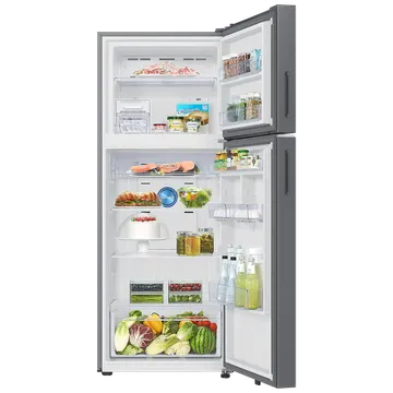 Samsung 419 Litres 2 Star Frost Free Double Door Smart Wifi Enabled Refrigerator with Digital Inverter Compressor (RT45DG6A2BSLHL, Real Stainless)