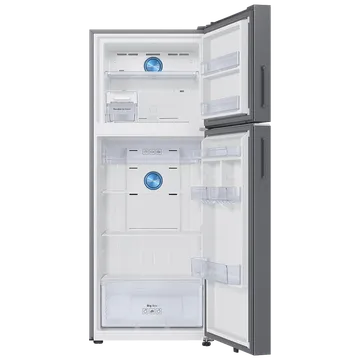 Samsung 419 Litres 2 Star Frost Free Double Door Smart Wifi Enabled Refrigerator with Digital Inverter Compressor (RT45DG6A2BSLHL, Real Stainless)