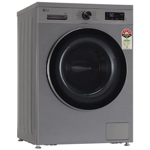 LG 8 kg Fully Automatic Front Load Washing Machine (FHB1208Z4P.APSQEIL, Platinum Silver)