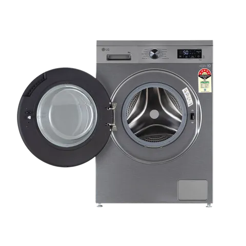 LG 8 kg Fully Automatic Front Load Washing Machine (FHB1208Z4P.APSQEIL, Platinum Silver)