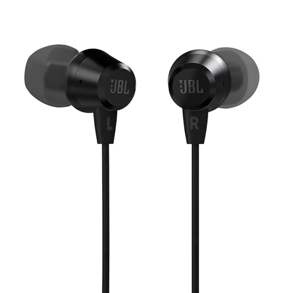 JBL T50HI Black Wired Earphones