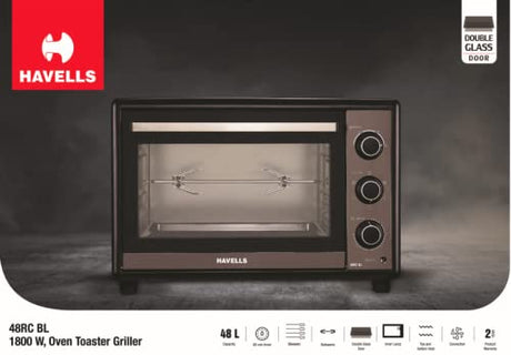 Havells 48RC 1800W Oven Toaster Grill (Black)