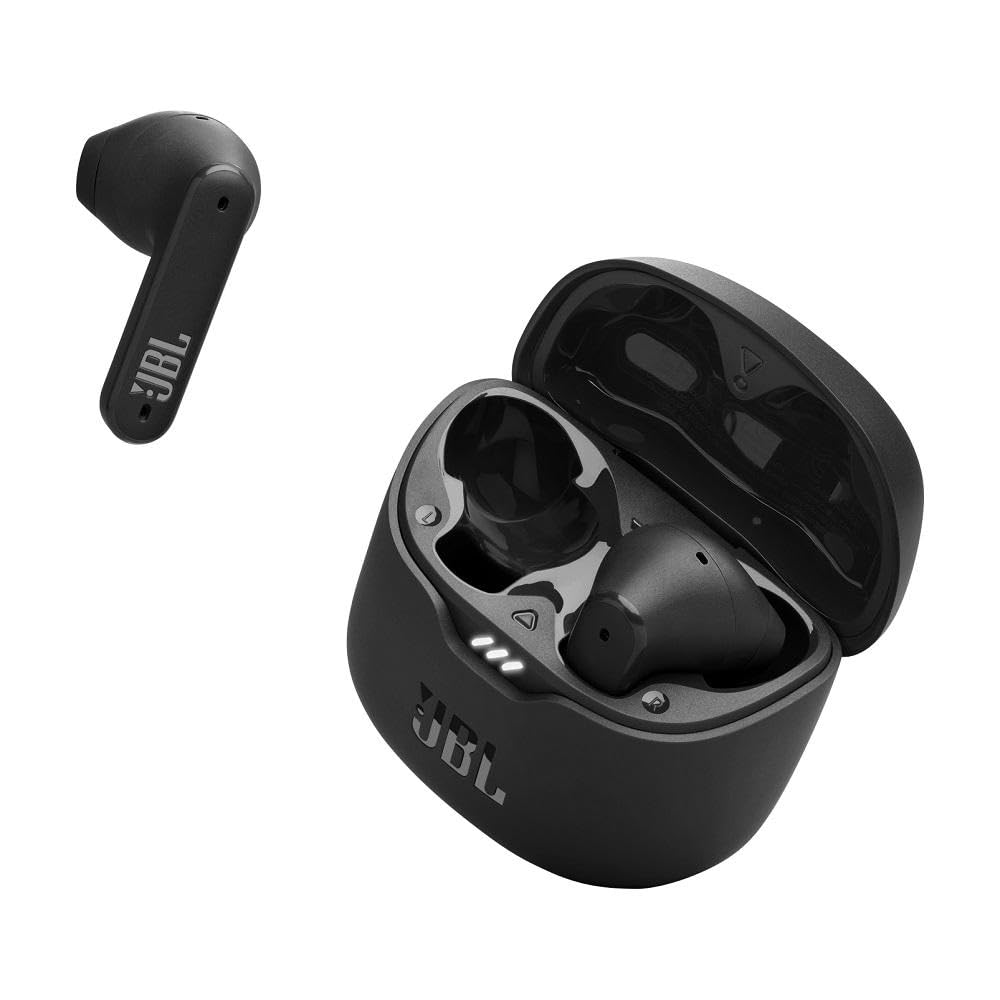 JBL Tune Flex in Ear Wireless TWS Earbuds with Mic, ANC Earbuds, Customized Extra Bass with Headphones App, 32 Hrs Battery, 4-Mics, IPX4, Ambient Aware, Bluetooth 5.2 (Black)