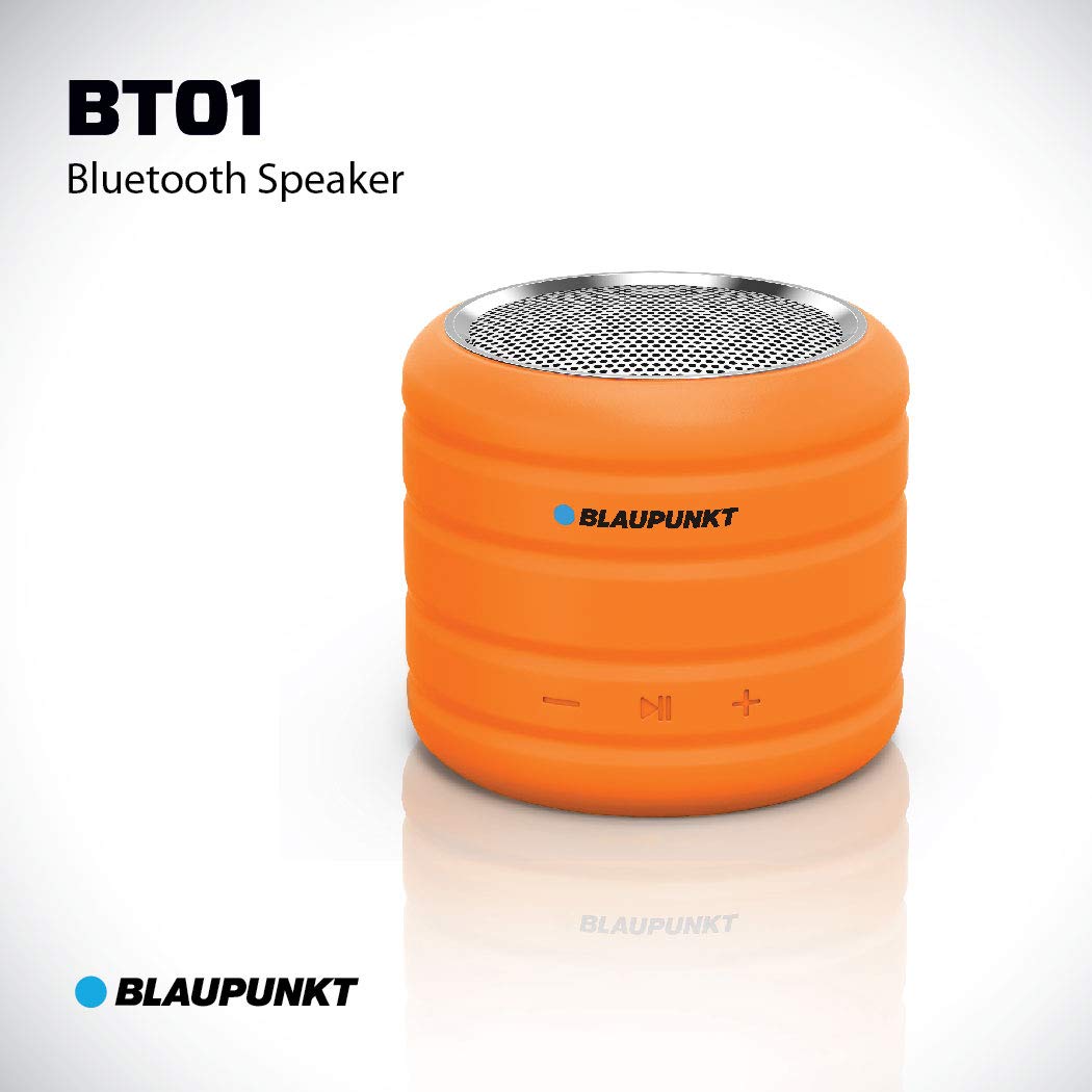 Blaupunkt BT01 3W Voice Activated BT Speaker with Google Assistant/Siri (Orange)