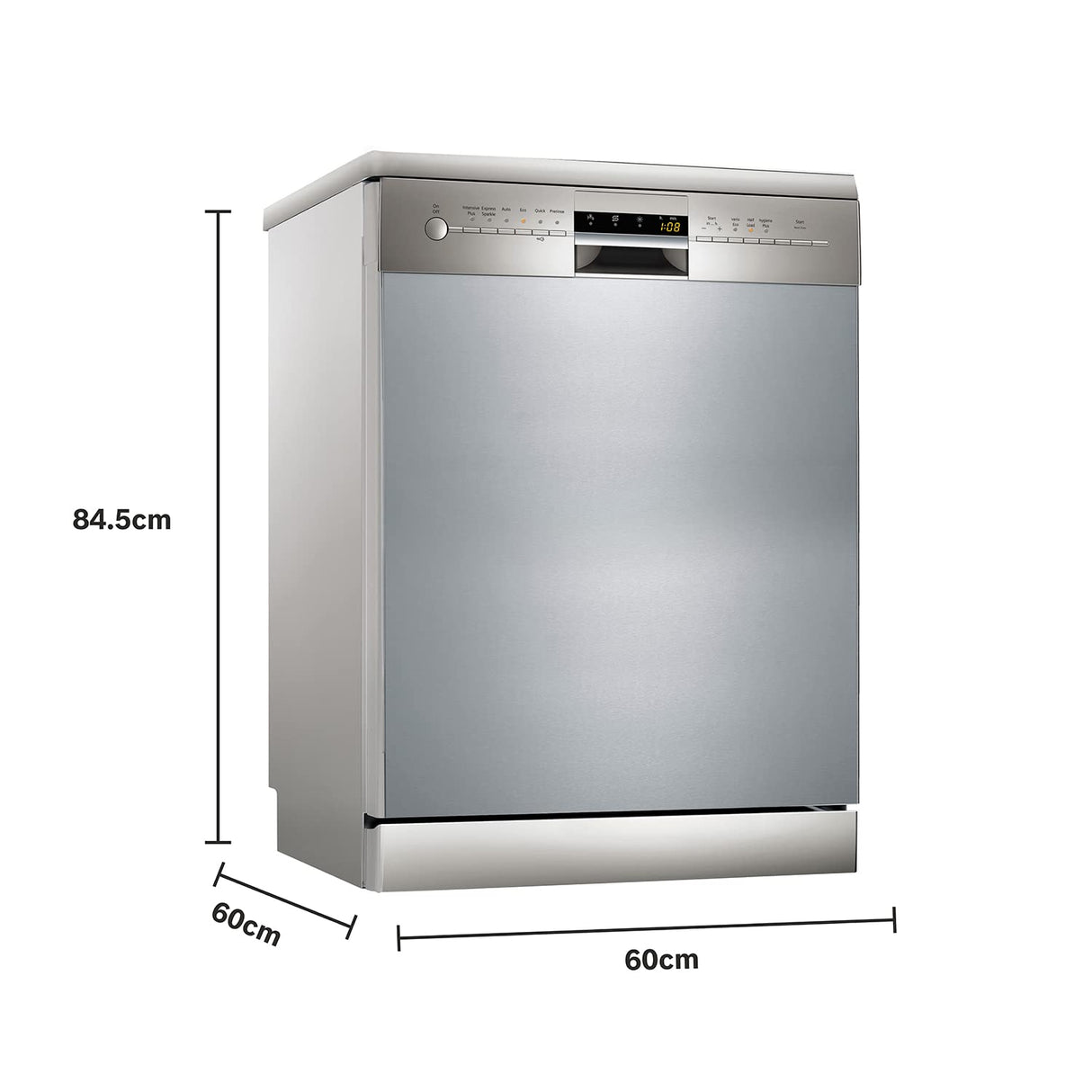 Siemens 13 Place Settings Free Standing Dishwasher (Model: SN256I01GI, Silver)