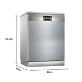 Siemens 13 Place Settings Free Standing Dishwasher (Model: SN256I01GI, Silver)