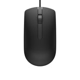 Dell MS116 Wired Optical Mouse, 1000DPI, LED Tracking, Scrolling Wheel, Plug and Play