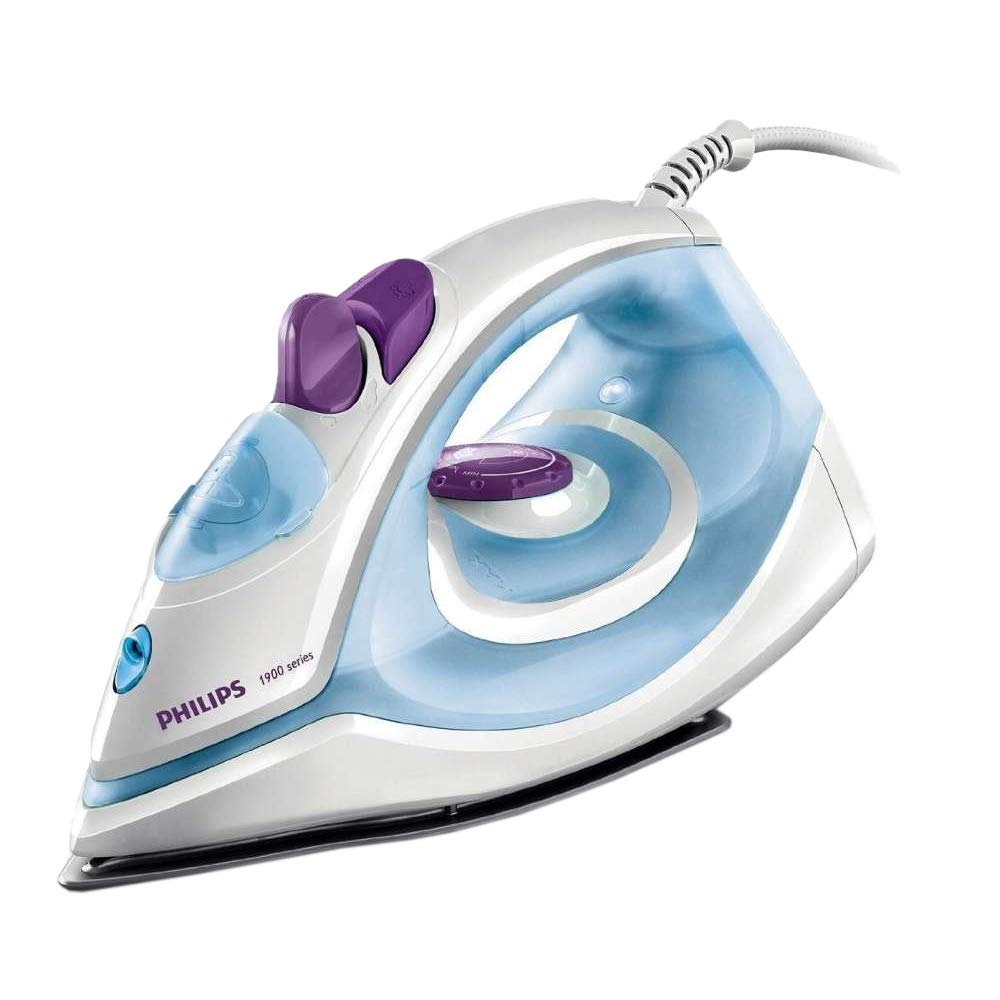 Philips Steam Iron GC1905/21 (World no. 1 Ironing Brand) – non-stick soleplate, Powerful 17gm/min steam output & 1300 W Quick heat-up