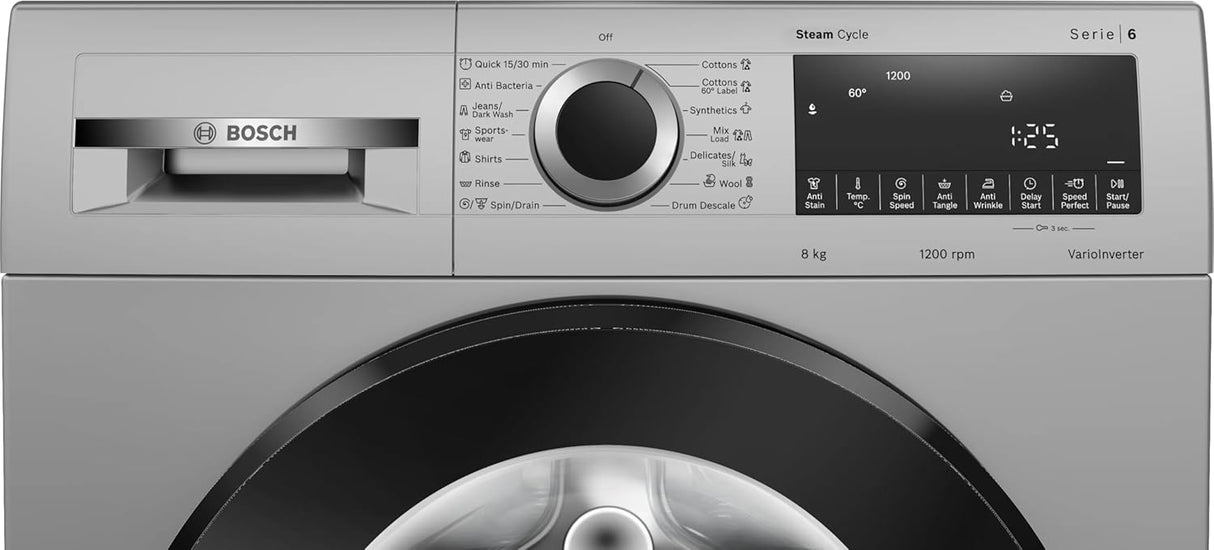 Bosch WGA1320SIN Series 6 washing machine, front loader 8 kg 1200 rpm