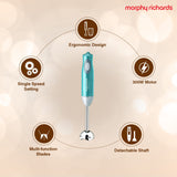 Morphy Richards Plastic Pronto Ultra 300W Hand Blender for Kitchen with Multifunctional Blade & Detachable Shaft, Blue, 300 Watt