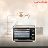 Morphy Richards 30Rcss Otg Oven For Kitchen|30 Litre Oven Toaster Griller|Convection Fan&Rotisserie Function|Stainless Steel Oven|Temperature Control|2-Yr Warranty By Brand|Gold&Black,1600 Watts