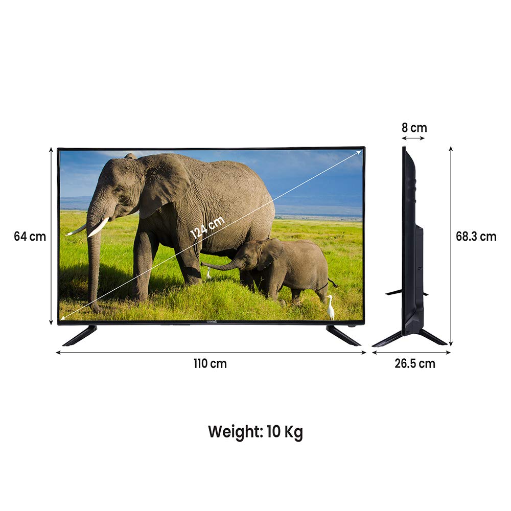 CROMA 124 cm (49 Inches) 4K Ultra HD Smart LED TV EL7346 (Black)