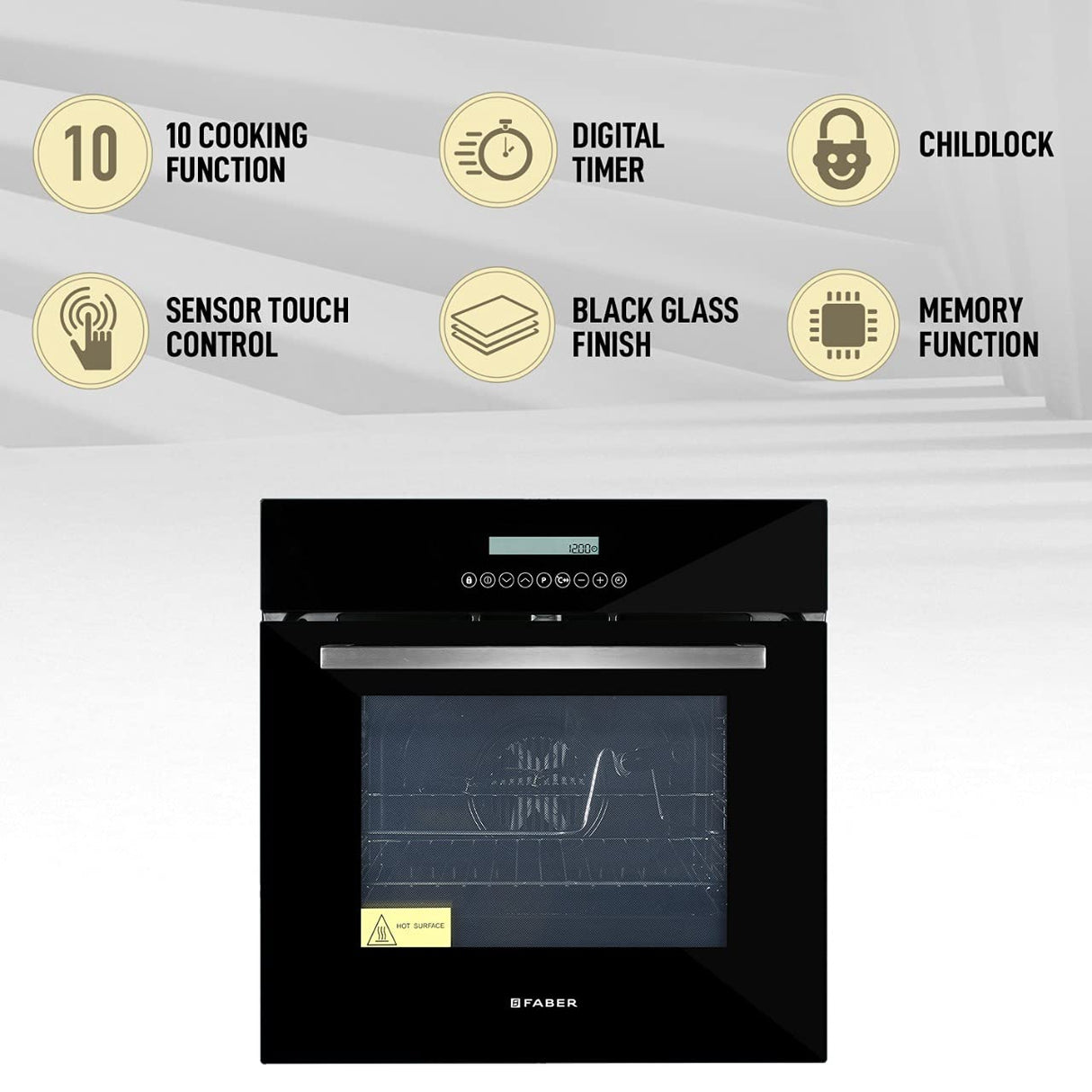 Faber 67 L Convection Microwave Oven (FBIO 67L 10F GLB, Black)