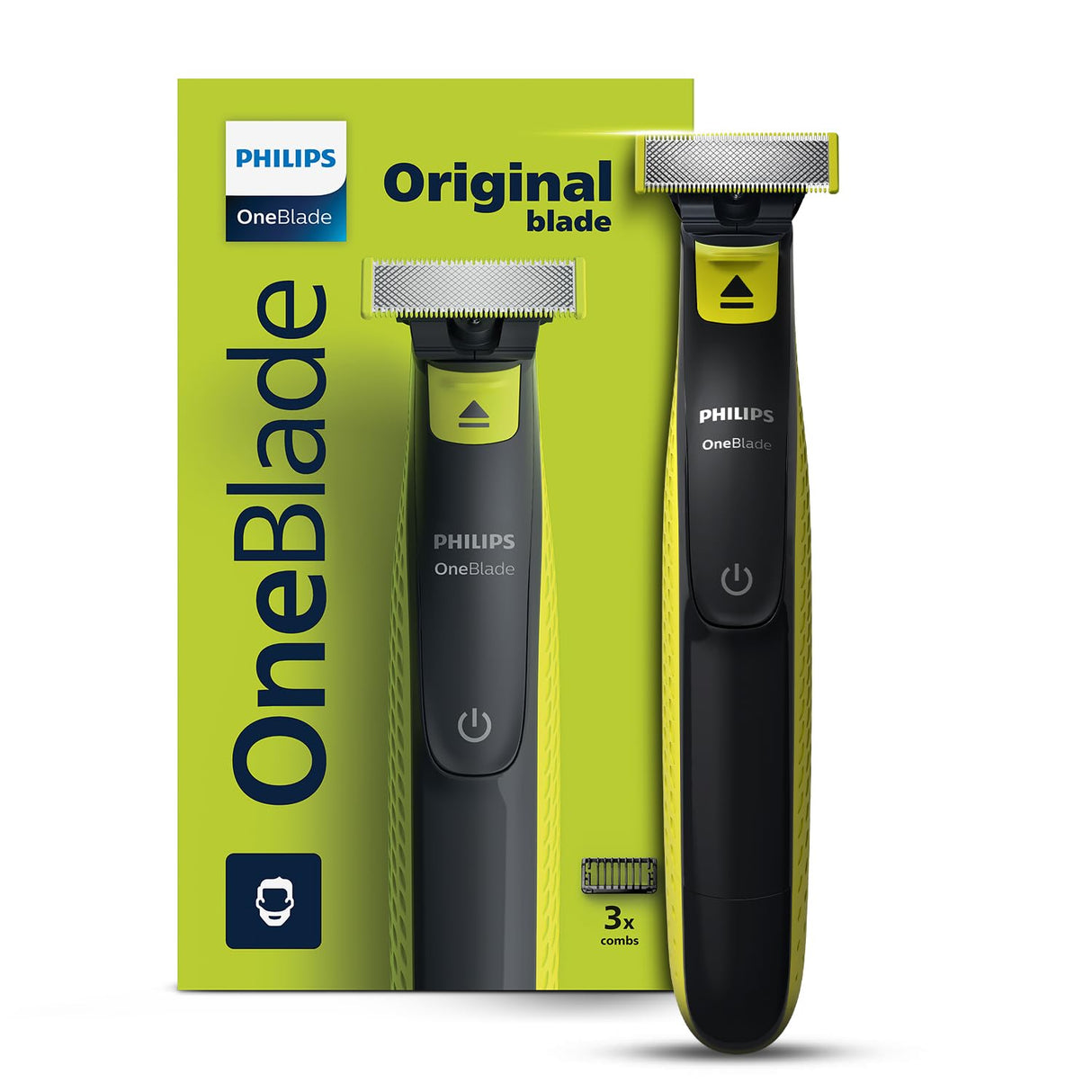 Philips OneBlade Hybrid Trimmer & Shaver | Zero Trim in One Stroke | 2x Powerful Motor | No Skin Irritation as Blade Never Touches Skin| Dual Protection Technology | Designed for Alpha Men | QP2724/10