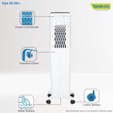 Symphony Diet 3D 55i+ Portable Tower Air Cooler For Home with 3-Side Honeycomb Pads, Magnetic Remote, i-Pure Technology and Automatic Pop-Up Touchscreen