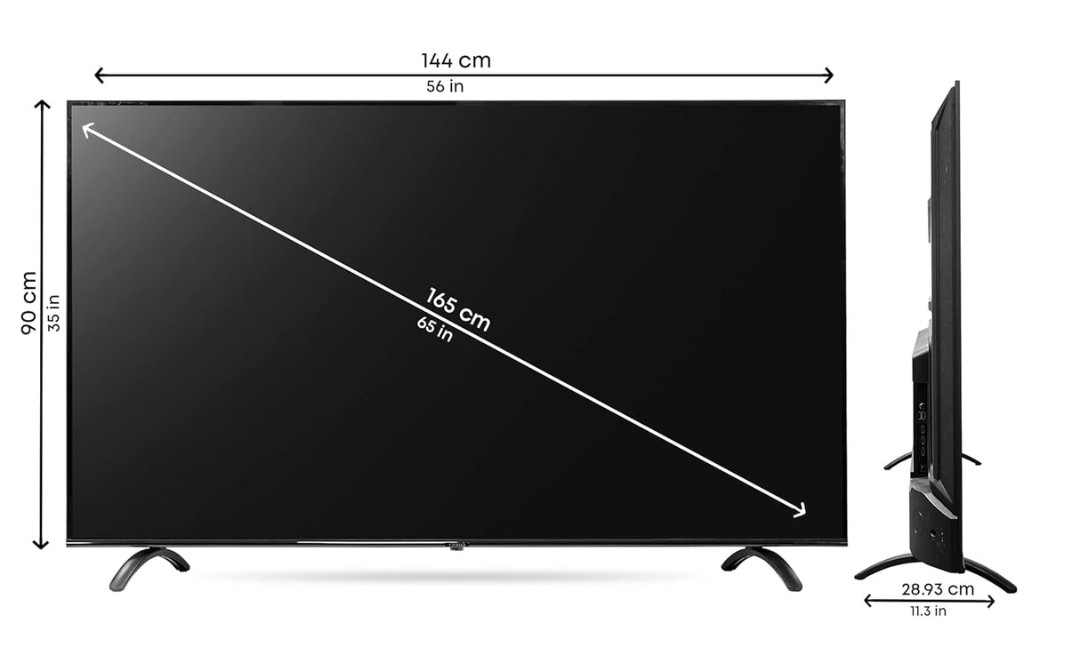 Croma 109 cm (43 Inches) 4K Ultra HD Certified Android Smart LED TV CREL043UOA024601 (Black)