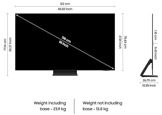 Samsung 138 cm (55 inches) 4K Ultra HD Smart OLED TV QA55S95CAKLXL (Titan Black)