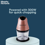 Morphy Richards 300 Watts Electric Chopper, Rose Gold