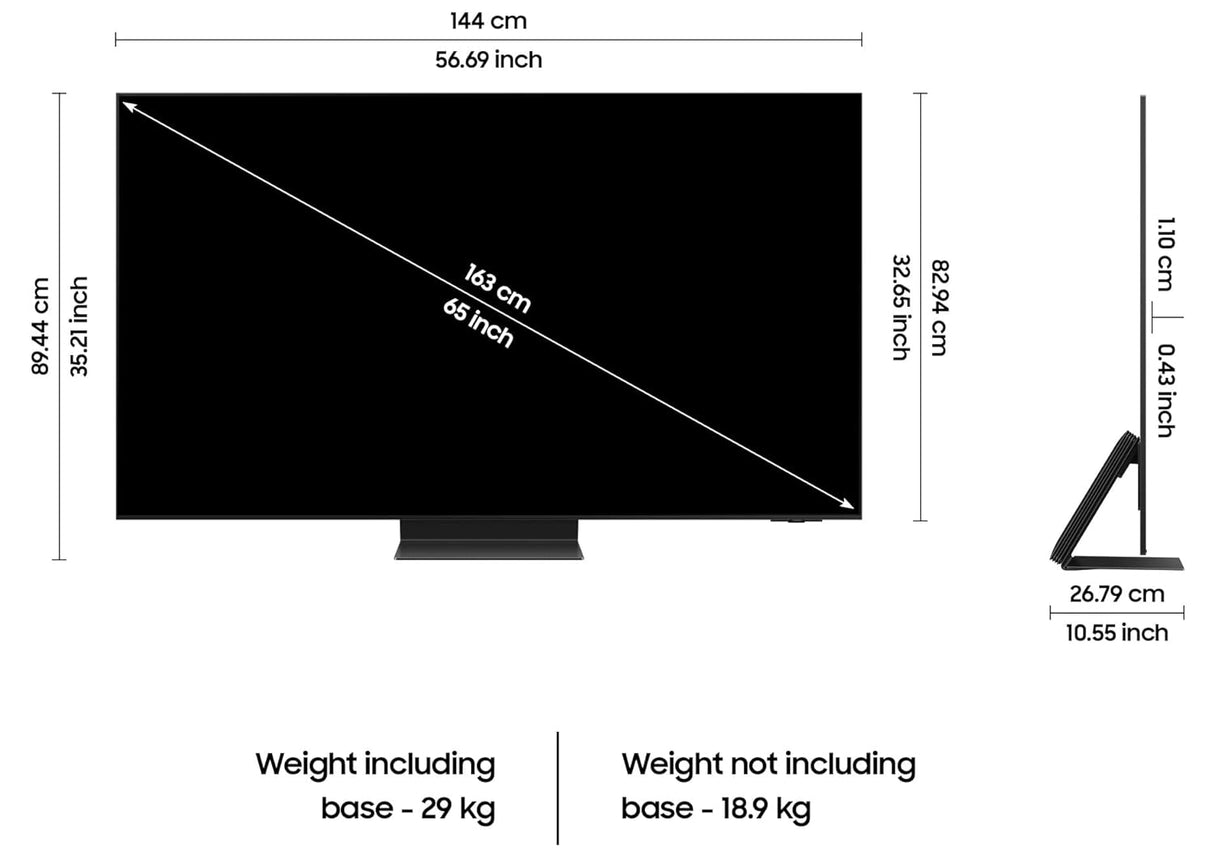 Samsung 65 Inch OLED 4K Smart TV (QA65S95CA)