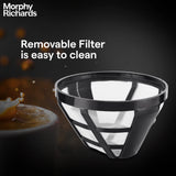 Morphy Richards Europa Drip Espresso Coffee Machine For Home|600W Drip Coffee Maker|Anti-Drip Function|Dry Heat Protection|