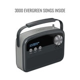 Saregama Carvaan Lite Hindi - Portable Music Player with 3000 Pre-Loaded Evergreen Songs, FM/BT/AUX (Graphite Grey)