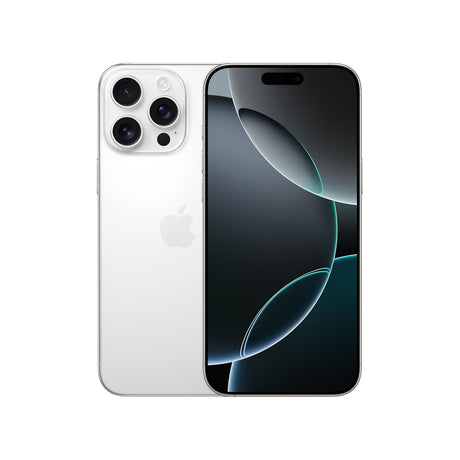 iPhone 16 Pro Max (512GB) in White Titanium, Desert Titanium, and Black Titanium